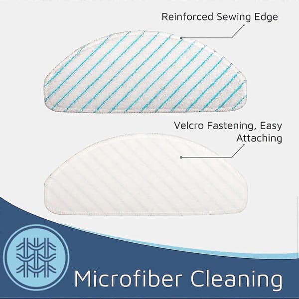 12-pack mikrofiber-moppdynor för Deebot Ozmo T8 T8 Aivi dammsugare moppdukar trasor reservdelar