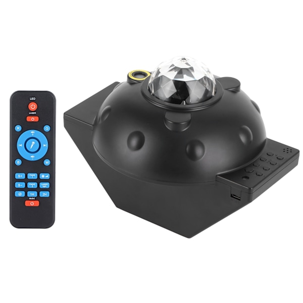 Bluetooth Projektorlampa Multifunktionell Fjärrkontroll Timer USB-lampa för Semesterfest 100-240V UK-kontakt