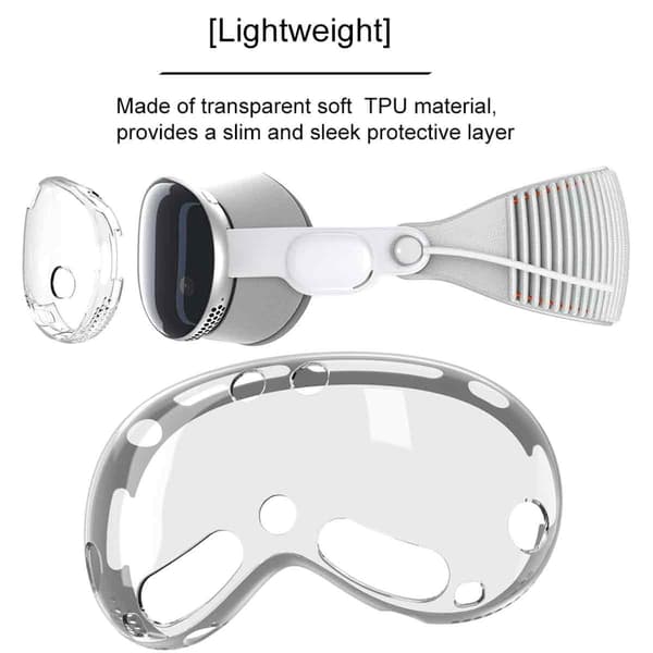 Gäller Apple Vision Pro skyddsfodral MR huvudmonterad utrustning Vision Pro finhålsskydd grey