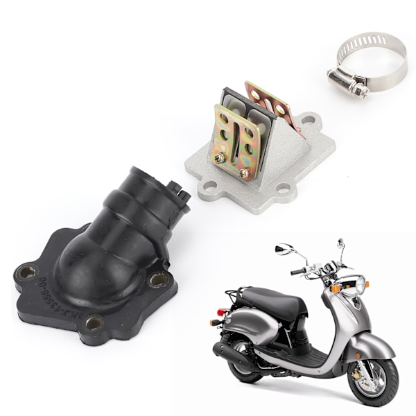 Insugningsrör Reed Valve Passar för YAMAHA JOG Vino Zuma BWS Minarelli 2-taktsmotor 49cc 50cc