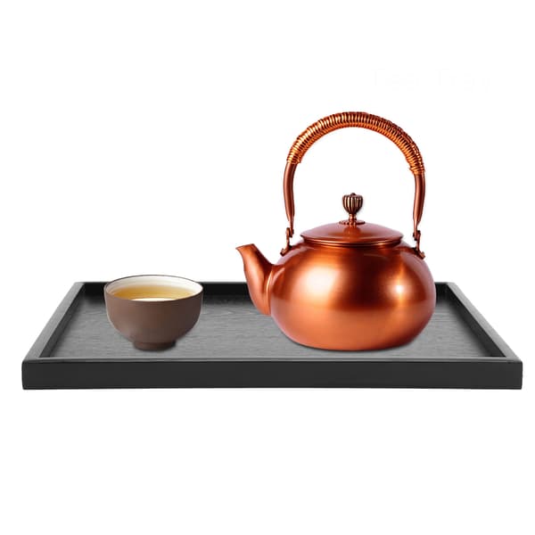 Solid trebrett, bred anvendelse for alle dine serveringsbehov, elegant tallerken for kaffe og te, sølesikker for problemfri servering