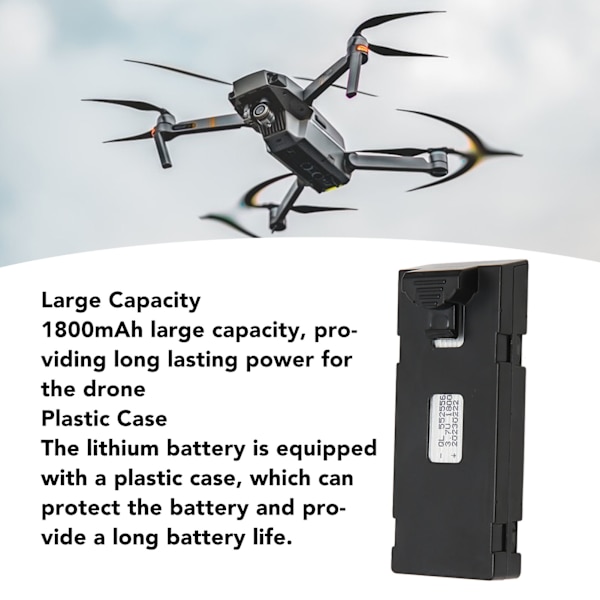 Drooni litiumakku 3.7V 1800mAh Ladattava Vaihtoakku E88 E88Pro E99 P1 P5 E525 RC Quadcopter Droonille