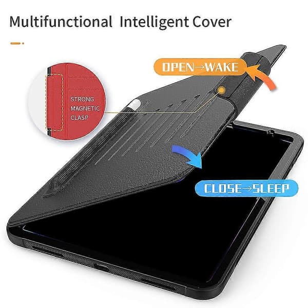 Tablet Cover til Ipad Pro 11 tommer Multifunktionelt Flip Top Tablet Cover med Pen Holder (2020) Sort