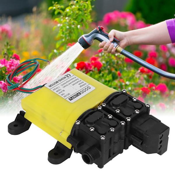 12V 120W 8L Membranpumpe med Kobberforbindelse Automatisk Vandindsprøjtningspumpe