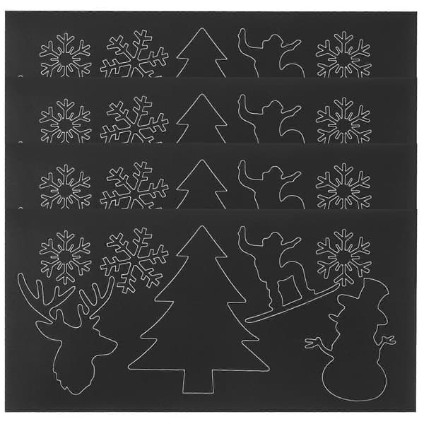 4 stk. jakker store lapper selvklebende lapper applikasjon klær applikasjon dekorasjon