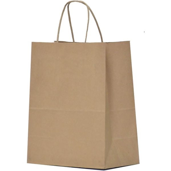 Kraftpapir Gaveposer med Håndtak - Brune Handleposer, Festposer, Godteposer, Gaveposer, Forretningsposer, Kraftposer, Detaljhandelsposer