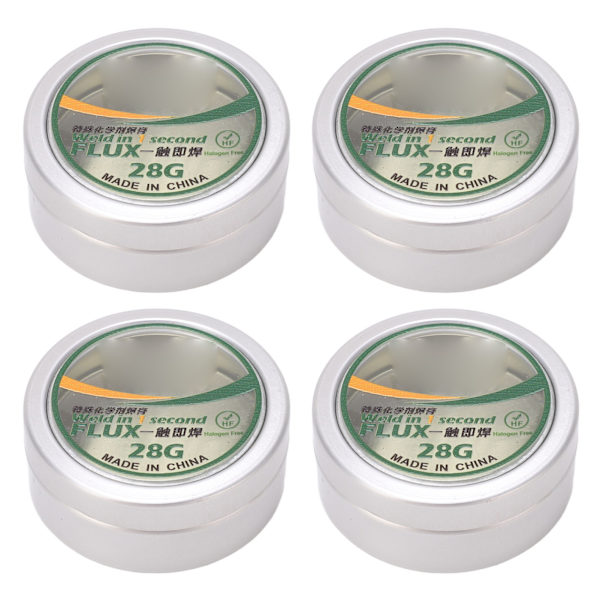 4 stk Loddetip-opfrisker Rensningspaste Effektiv Rengøring Deoxidering Loddejern Tip Tin Paste 28g