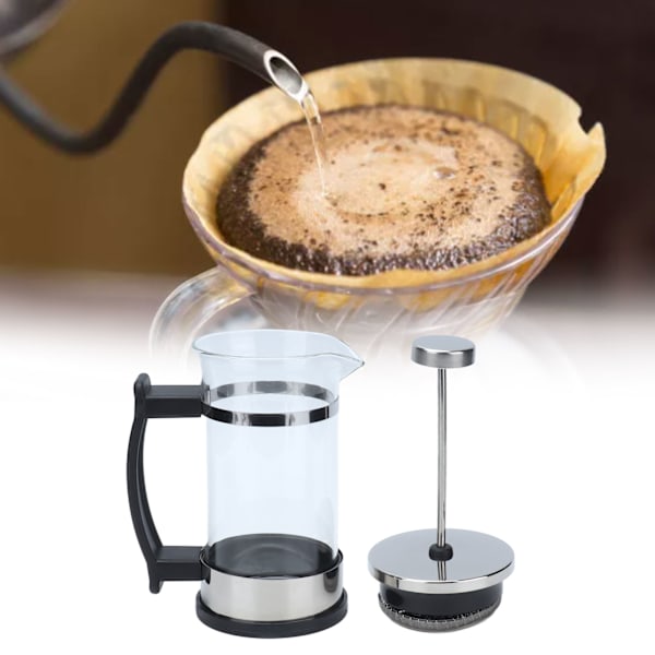 350ml Håndbrygget Kaffe Pressekande Varmebestandig Kaffe- og Te-bryggerkande til Hjemmet og Kontoret