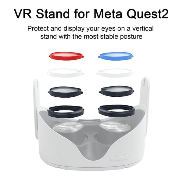 Magnetisk glasögonbåge Snabb demontering VR-linsinsatser Skydda displayögon Stabil hållning VR-glasögonbåge för Meta Quest2