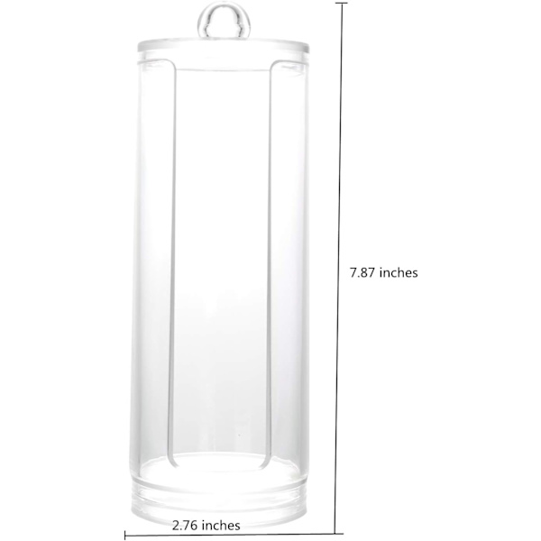 Akryl Bomullsbehållare Dispenser