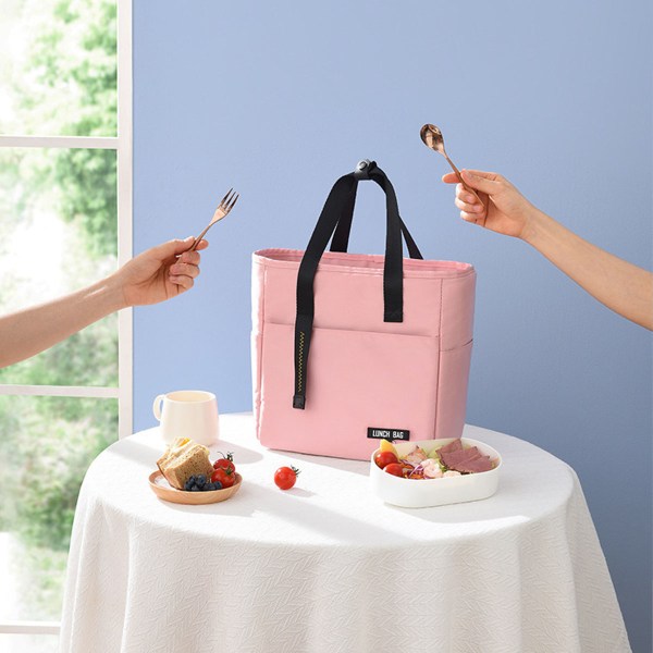 Lunchboxväska Bärbar bento-väska stor kapacitet picknick
