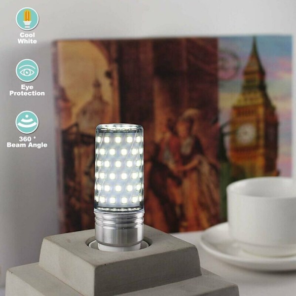 Miljövänliga 16W LED majslampor, Standard E26-sockel, Starkt ljusflöde 1600Lm, Ej dimbar energibesparande lampa, Värmeavledning för inomhus och utomhusbruk