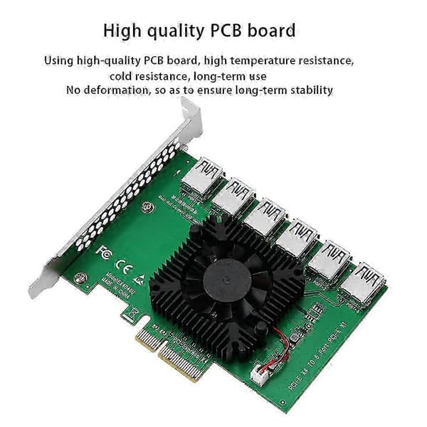 PCIE-kortplats 4X till 16X USB 3.0 Riser-förlängare för arbetsstationer och datorutrustning