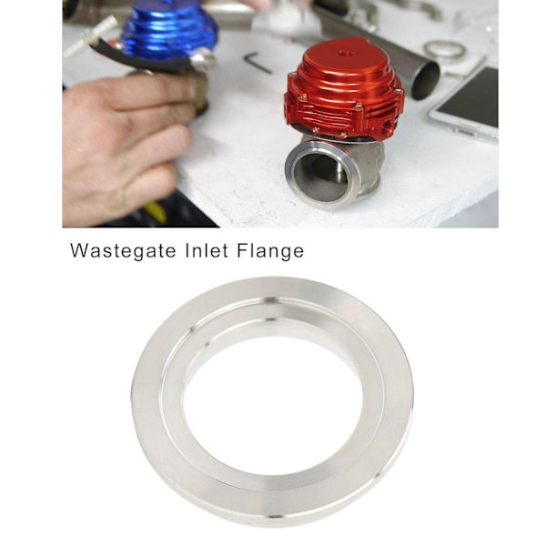 44mm Avgasningsventil Inloppsflang 304 Rostfritt Stål Svets V-Band Flang Ersättning för Tial MV‑R Inloppssida