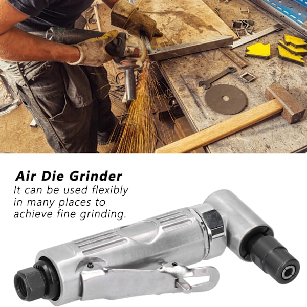 Bärbar luftdriven slipmaskin 90 graders slipning gravering polermaskin pneumatiskt verktyg