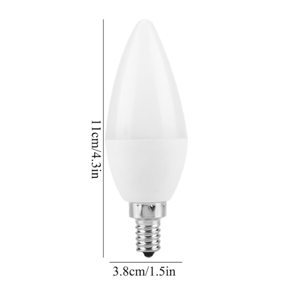 3W LED-lys pære med flere farger som skifter, AC85-265V med fjernkontroll (E12RGB+varmhvit)