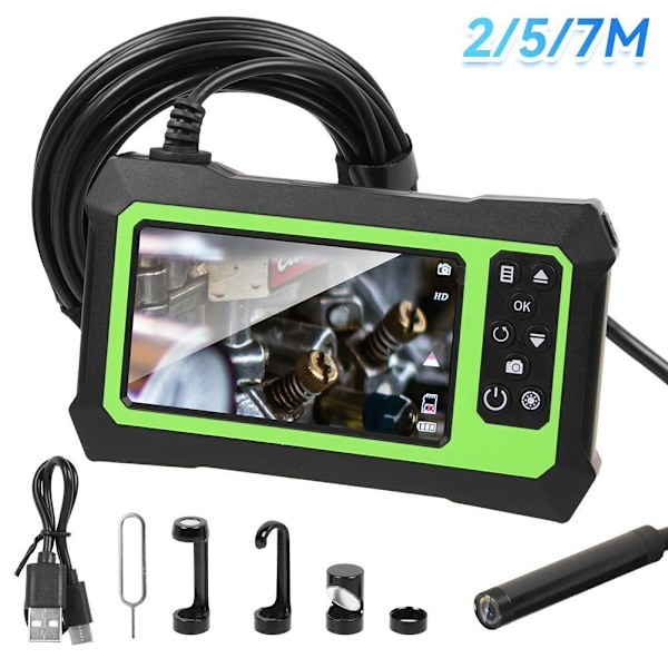 Endoskop med 4.3'' LCD 1080P HD Inspeksjonskamera IP67 Rørkamera Endoskop 8 LED