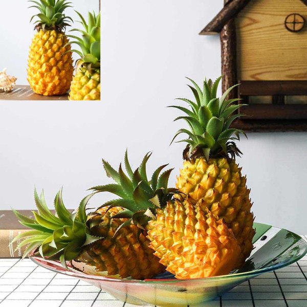 Plast falska ananas konstgjorda grönsaker Frukter, Faux