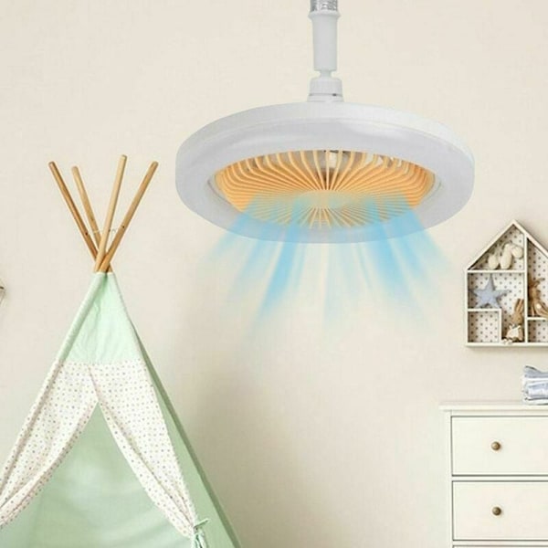 Hållbar & Funktionell Sockelfläktlampa, 30W Dimbar LED-lampa med Fläkt för Optimalt Luftflöde i Dina Inomhusutrymmen