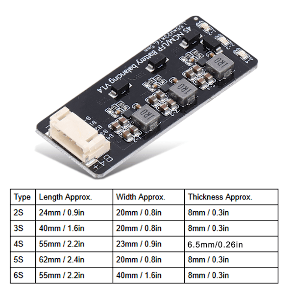 Litiumbatteri Aktiv Utjämningsmodul Balansmodul Induktiv Energiöverföringskort 2.0V‑4.5V 1.2A4S
