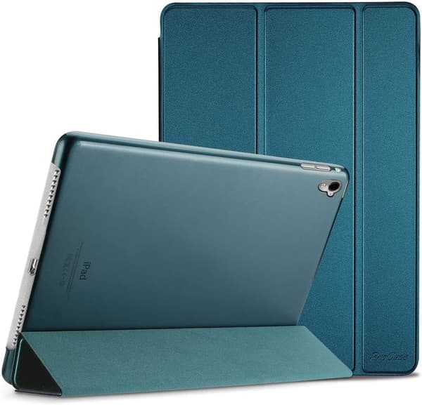 iPad 9.7 Tri-Fold -jalustakotelo - Tumman yön vihreä