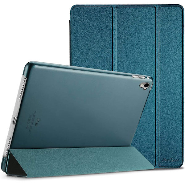 iPad 9.7 Tri-Fold Ställfodral - Mörk Nattgrön