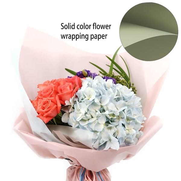 Blomsteromslagspapper Blombukett Presentförpackningsmaterial Mån