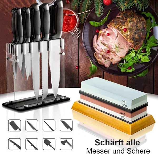 Precision Sharpening Artisan, Japansk bryne med halkfri gummibas, skräddarsydd för säker och enkel användning, perfekt för kulinariska ändamål