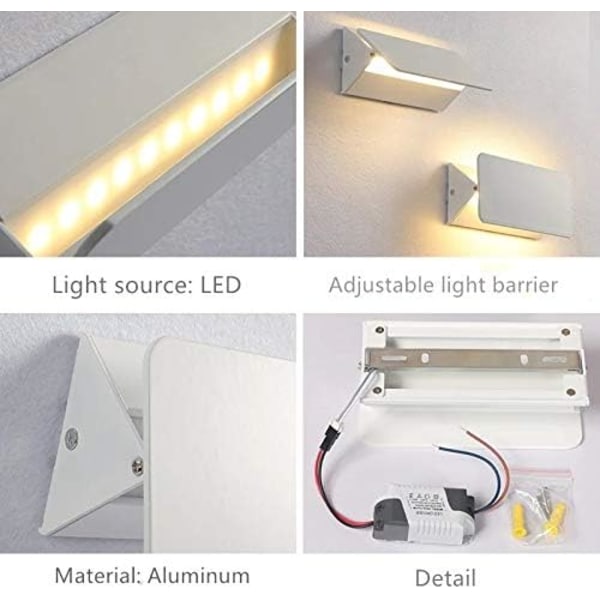 Triangelformad vägglampa LED 5W Modern lampa Inredning