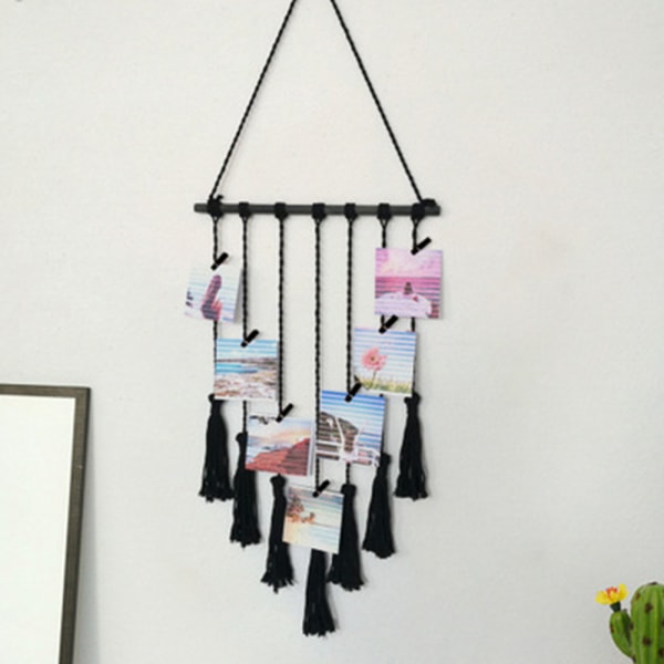 40*65cm Väggbonad i vävd gobeläng med tofsar Väggkonst Boho Hem D