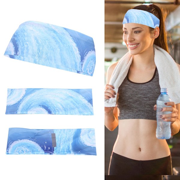 Unisex Utomhus Sport Stretchigt Svettband Hårband Pannband Yoga Fitness Löpning MJ-045H