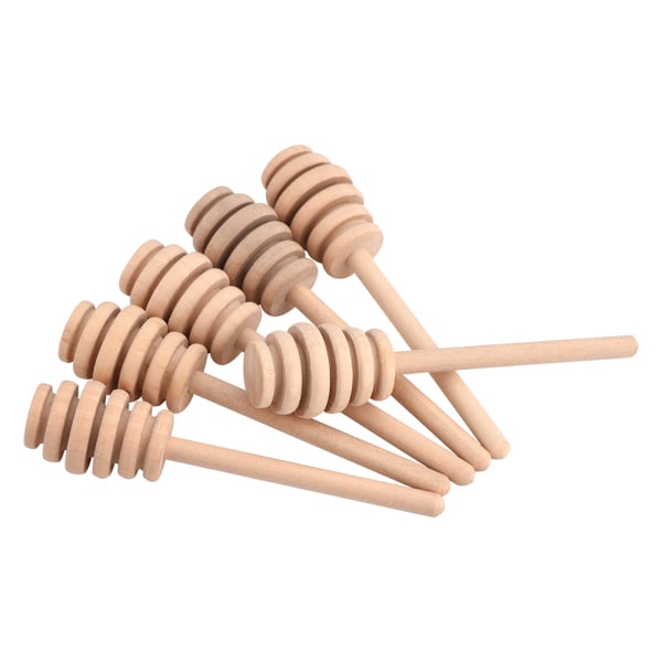 50 st/set Hushållsträ Honungssked Burks Dispenser Samling Omrörning Pinne Stick 10,5 cm