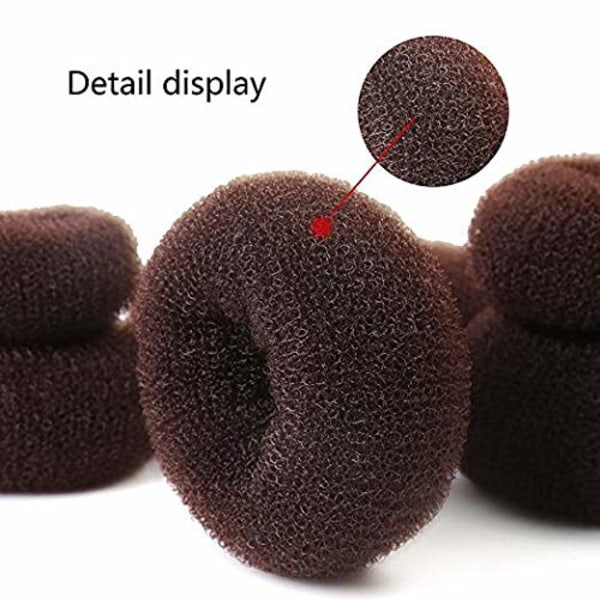 Donut Hårbulle Maker, Teenitor Ring Style Bun Maker Set