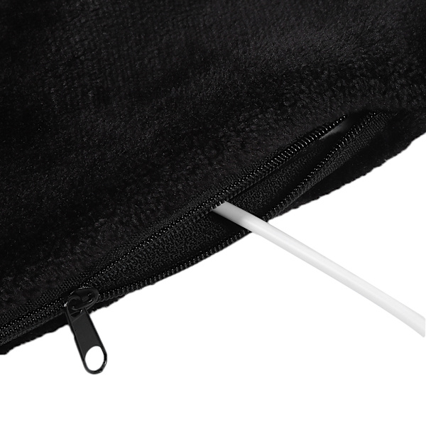 USB Varmepute for Kne, Skulder, Teppe, Sjal, Varm Vinter Helsepleie Svart