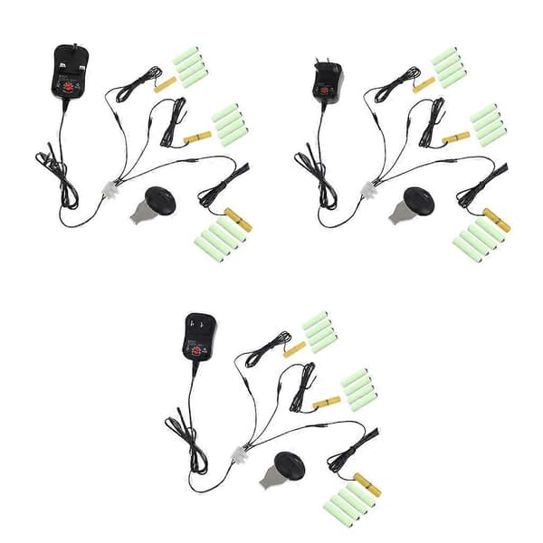 3-i-1 AC-DC strömförsörjningskit för AAA-batterier, ersätter 2-8 st 1,5V AAA-batterier US
