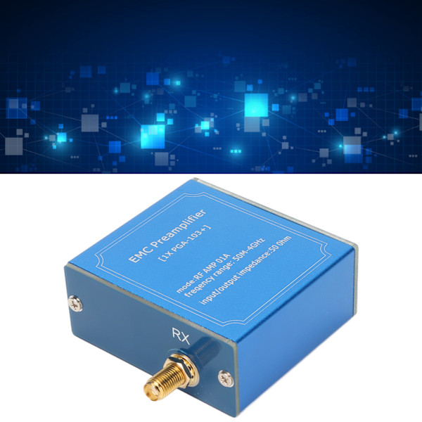 Matala Melun Vahvistinmoduuli 50M‑4GHz Laajakaistainen Plug and Play DC 9‑15V Korkea Vahvistus LNA-moduuli Viestintäjärjestelmille