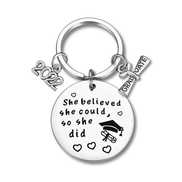 2022 stainless steel key chain graduation gift