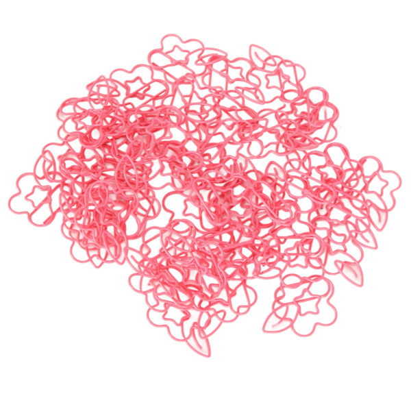 90 kpl Metalliset Paper Clipit Luovasti Ihanat Paper Clipit Pienet Kannettavat Paper Clipit Opiskelijoille Toimiston Tarvikkeet Kirjatarvikkeet Vaaleanpunainen