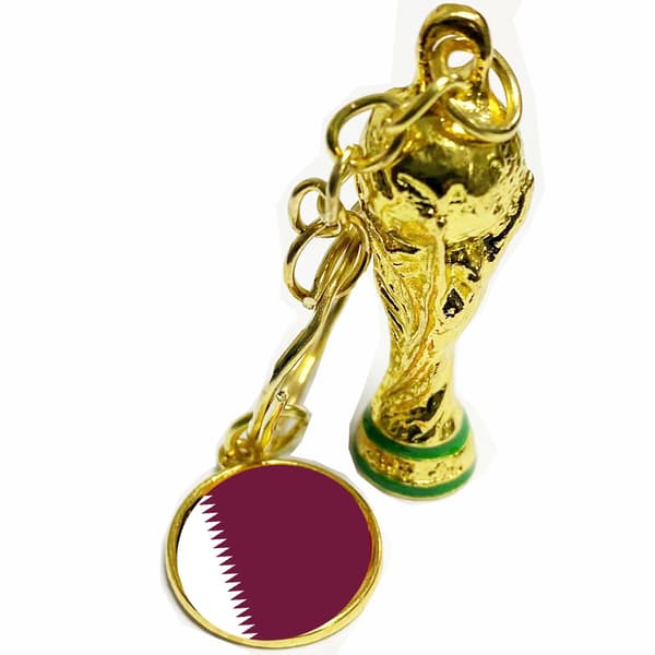 VM 2022 Trofæ nøglering - Samlerudgave med den store