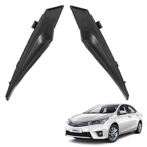 2 stk. Frontrude Visker Cowl Trim Vandafviser Plade Hals Trim Panel Til Corolla 2014-2019