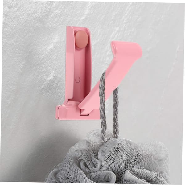 1 st Rosa Klädkrok Handduksställ Fällbart Klädställ Metall Deco