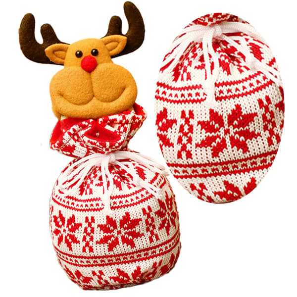 Julegavepose med snøring, julegaveposer