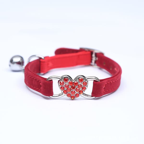 Set med 8 st Katt Halsband, Justerbar Längd 28-30cm, 1cm i Bredd