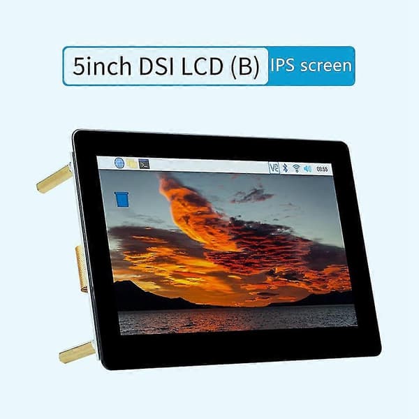 5 Tommers Skjerm 800x480 Ips Multi-touch Kapasitivt Berøringspanel Lcd Skjerm For Raspber