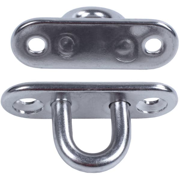20 stk 5mm 304 Rustfritt Stål Avlang Pad Øyeplate Klammering Krok