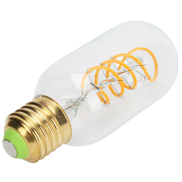 Valolamppu Vintage Kaksinkertainen Kierre E27 4W LED Joustava Filamentti Lämmin Valo LED-Lamppu 220V Läpinäkyvä
