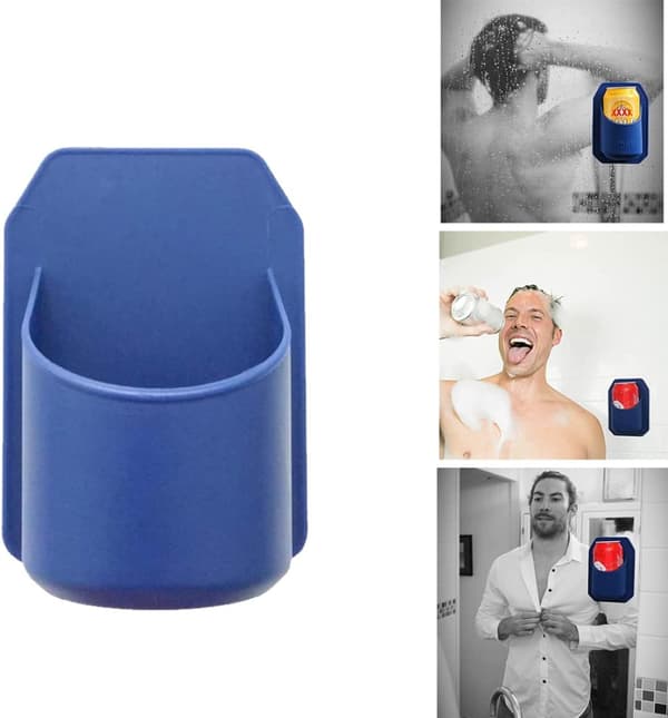 Dusjbierholder, bærbar dusjdrikkflaskeholder for øl