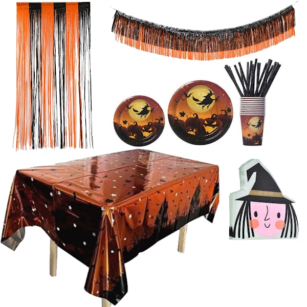 Festartikler for 30 – – inkluderer Halloween-tallerkener