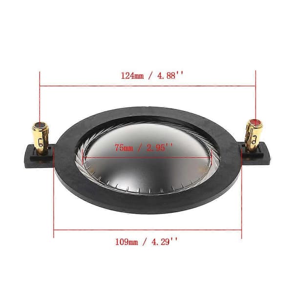 Högtalarfilm Core Diskanttalspole Silver Audio för Titanium-ramtillbehör