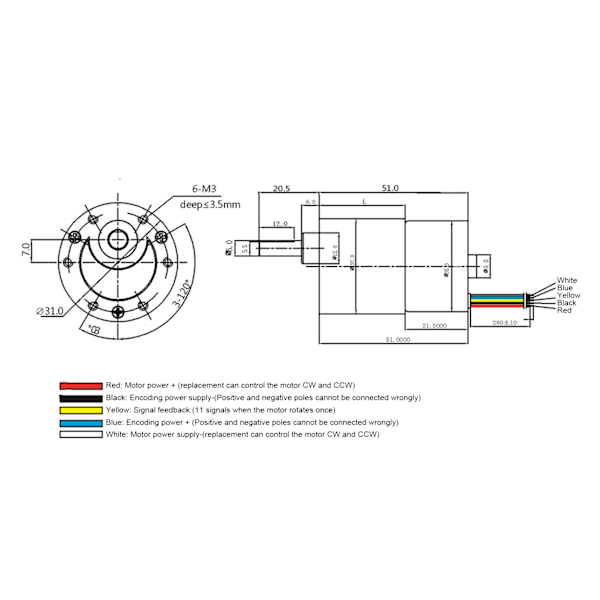 Harjaton moottori kannattimella, nopeuden alennus CW/CCW DC24V CNC-työstökoneille XD-37GB3525200rpm/min
